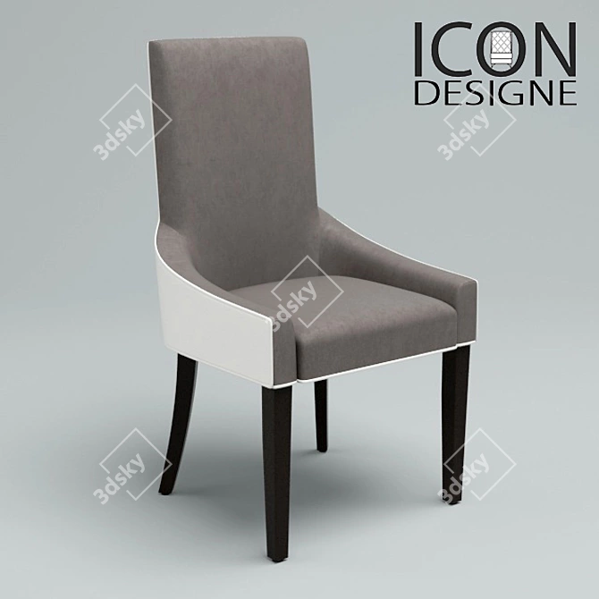 Velvet Glide Chair 3D model image 1