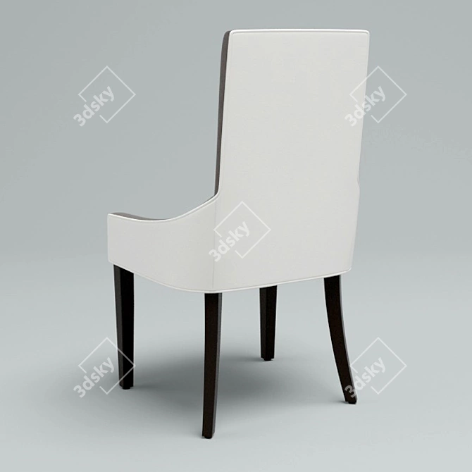 Velvet Glide Chair 3D model image 2