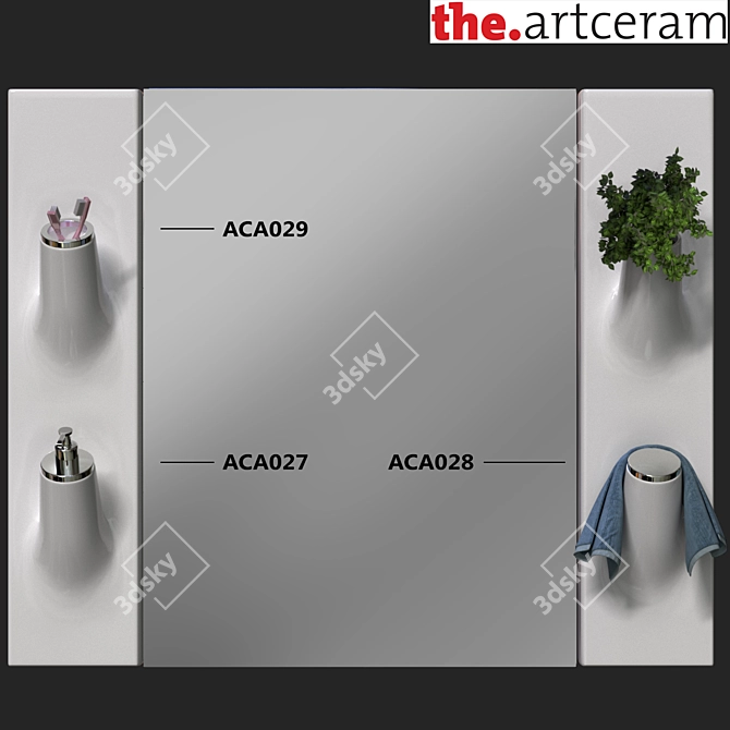 ARTCERAM Sopra & Sotto: Luxury Ceramic System 3D model image 2