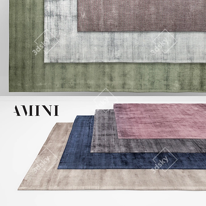 Whisper Collection: Amini Rugs 3D model image 1