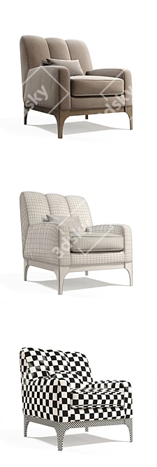 Caroti: Modular Armchair & Decor 3D model image 2