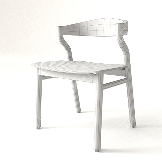 Stylish Bedont Kalea Chair 3D model image 3