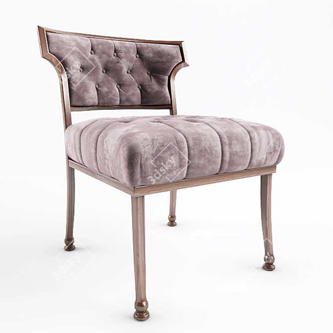 Modern Bernhardt Haley Armless Chair 3D model image 1