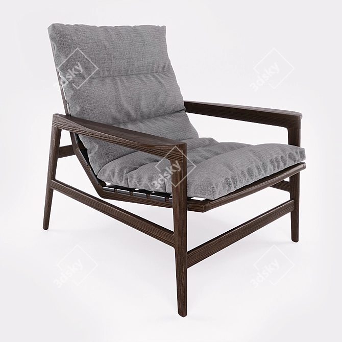 Ipanema Poliform Armchair: Elegance Redefined 3D model image 1