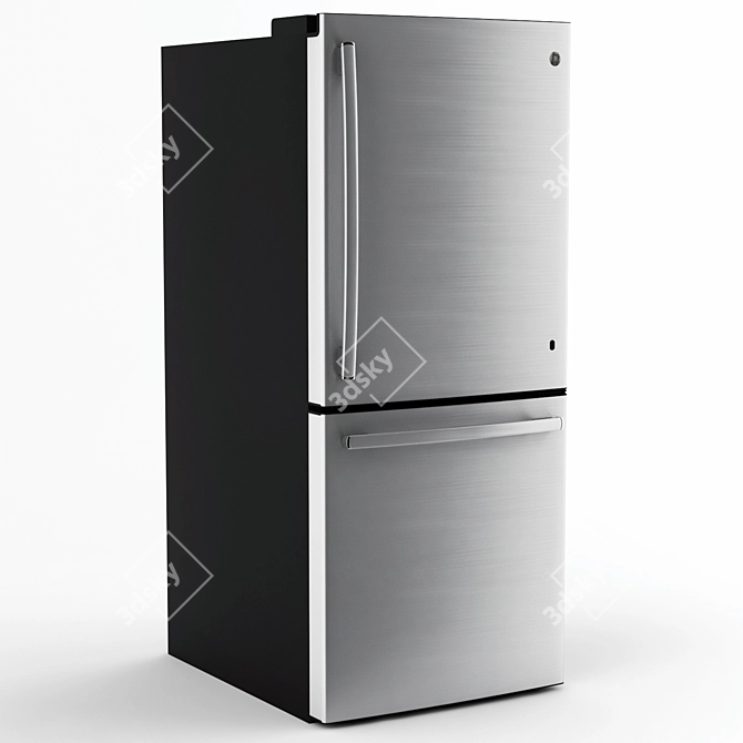 Efficient GE ENERGY STAR Fridge 3D model image 1