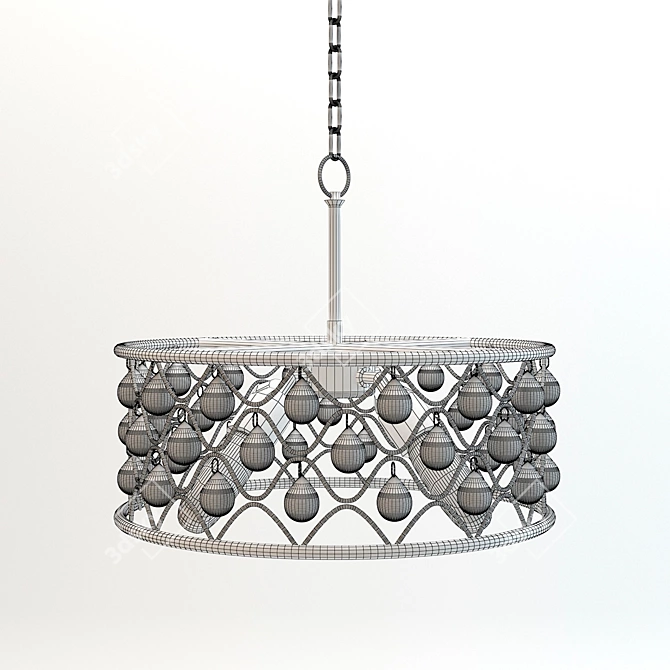 Elegant Divinare Brava Pendant Light 3D model image 2