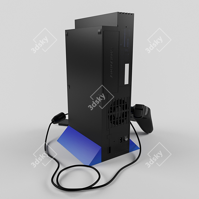 Classic Gaming Powerhouse: Sony PS2 3D model image 3