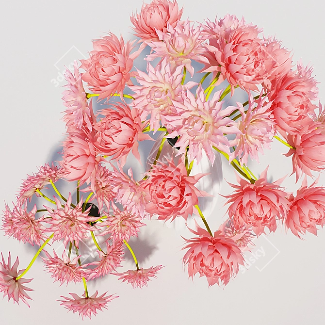 Deluxe Daisy Collection: Blossom with Joy 3D model image 3