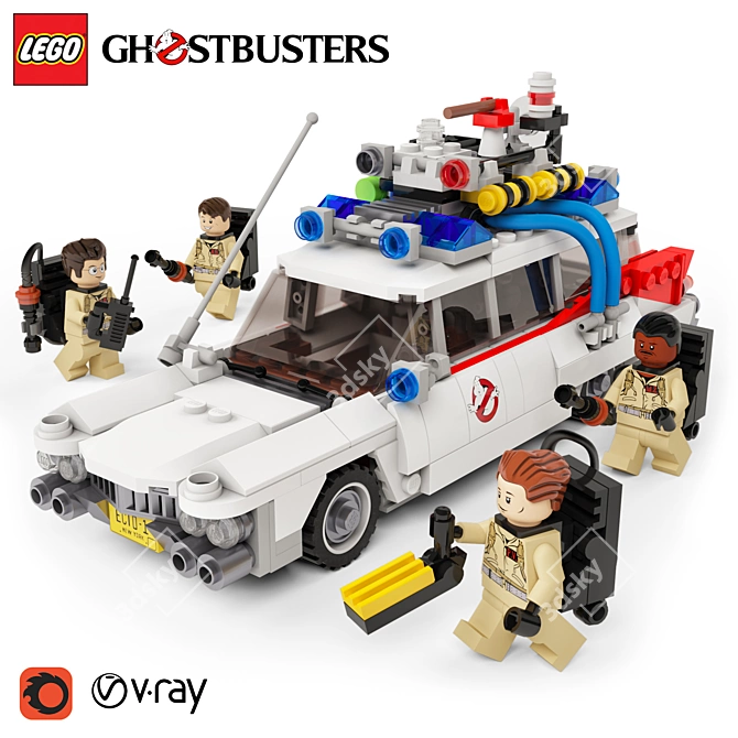 Limited Edition LEGO Ghostbusters Set 3D model image 1