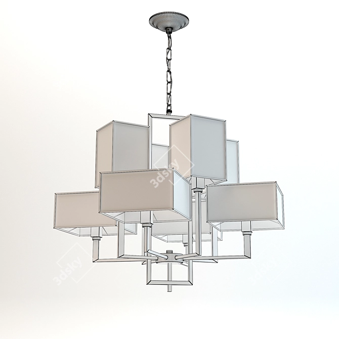 Elegant Divinare Porta Chandelier 3D model image 2