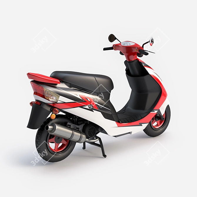 IRBIS R50: Compact and Powerful Scooter 3D model image 2