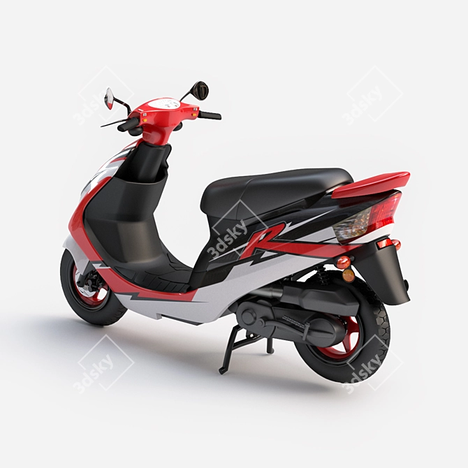 IRBIS R50: Compact and Powerful Scooter 3D model image 3