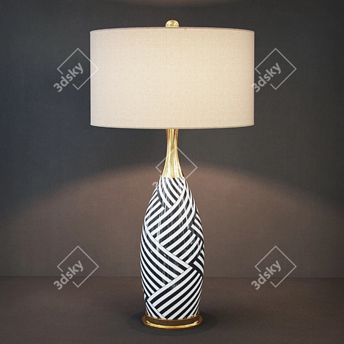 Elegant Taurus Table Lamp 3D model image 1