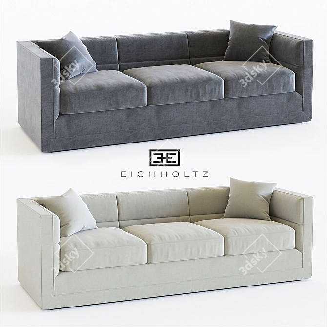 Luxurious Adonia Sofa by Eichholtz 3D model image 1