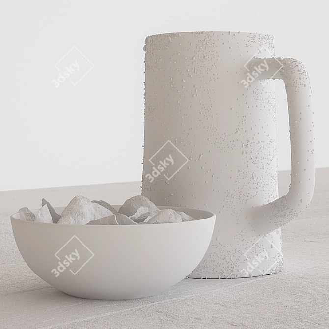 Refreshing Beer Chip Combo 3D model image 2