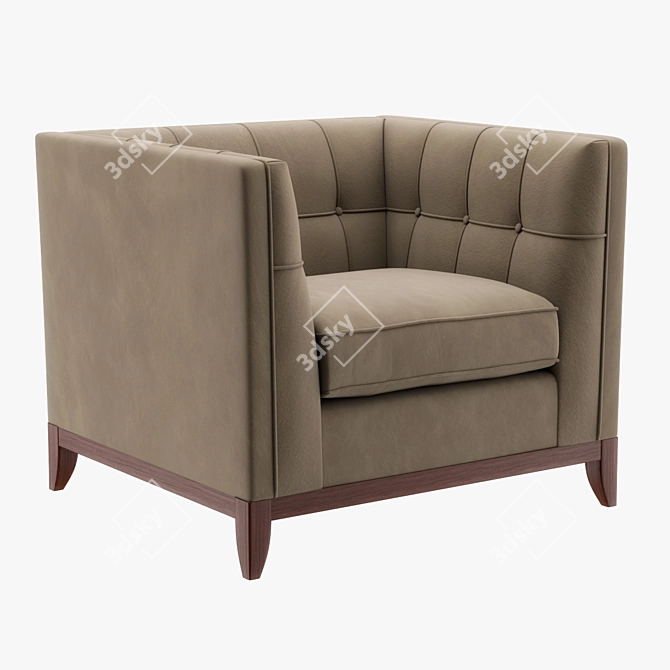 Lixis Armchair: Elegant and Comfortable 3D model image 1