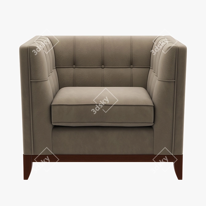 Lixis Armchair: Elegant and Comfortable 3D model image 2
