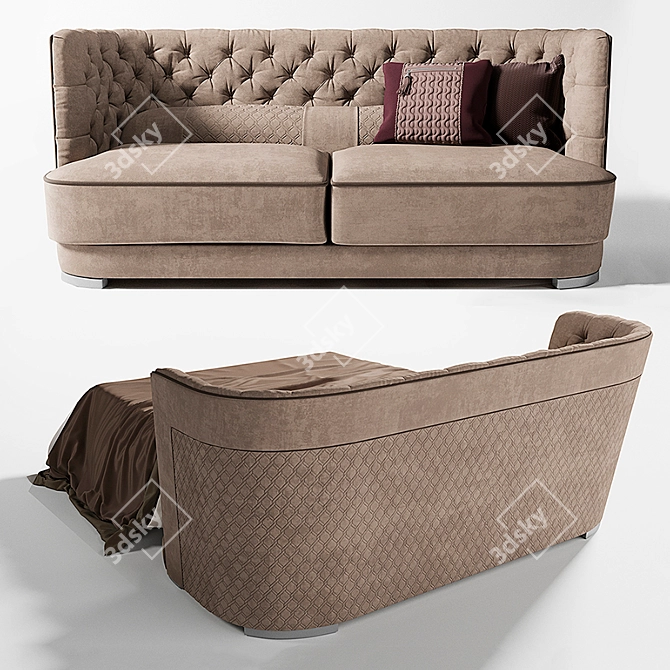 Convertible Sofa Bed GORI Vittoria 3D model image 2