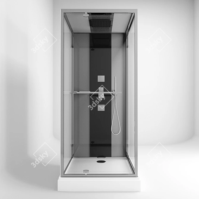 Avanta Premium Kubik Shower Cabin 3D model image 2