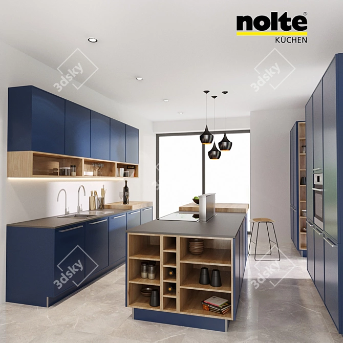 Nolte Kuchen: Stylish Kitchen Set 3D model image 1