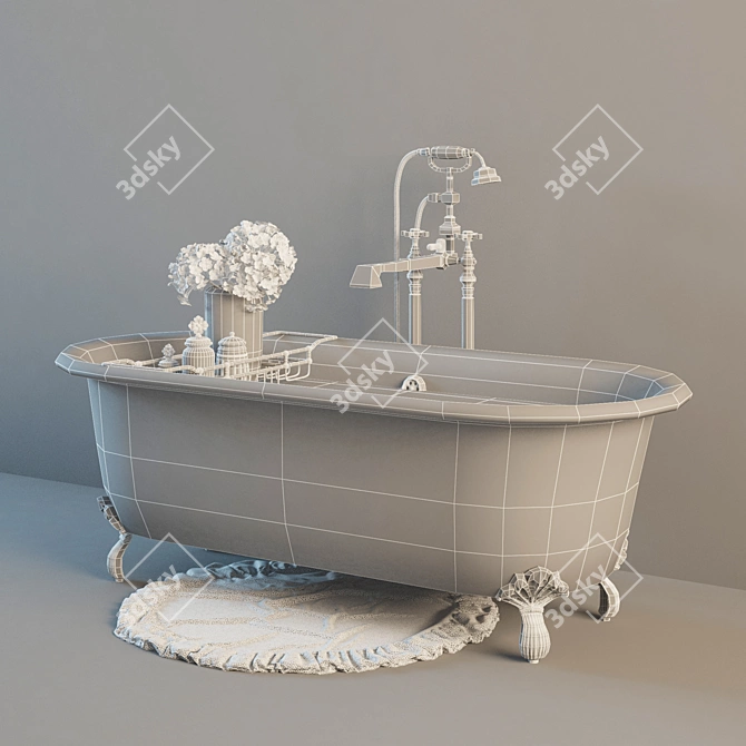 Gentry Home Violet W - Luxurious Vray Bathtub 3D model image 3