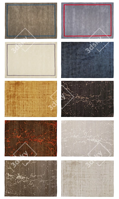 Studio Toulemonde Bochart Hand-Knotted Rugs 3D model image 2
