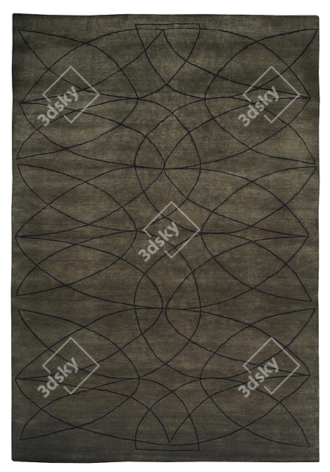 Luxury Nordic Rugs Collection 3D model image 3