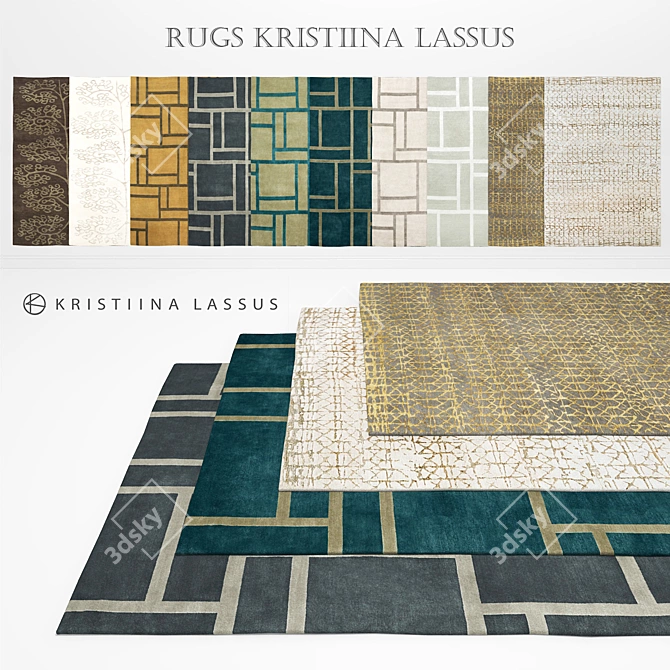 Loomed Rugs Collection: Kristiina Lassus 3D model image 1