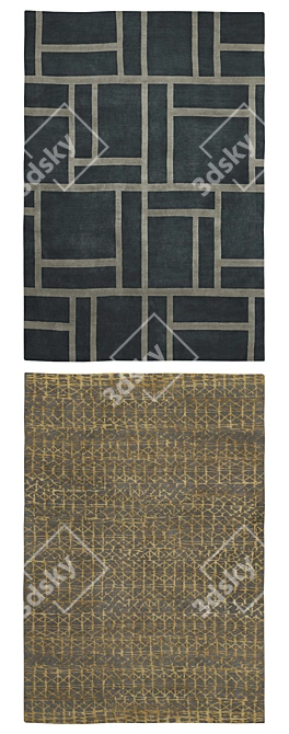 Loomed Rugs Collection: Kristiina Lassus 3D model image 2