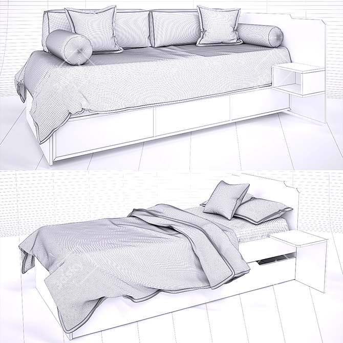 Modern LOL-Beds: Youth Furniture to Express Yourself 3D model image 3