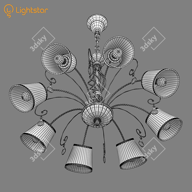 Elegant Esedra Lightstar Pendant 3D model image 3