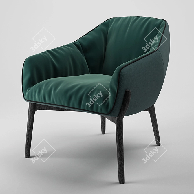 Nido Chair by Sancal: Sleek and Stylish Seating 3D model image 2