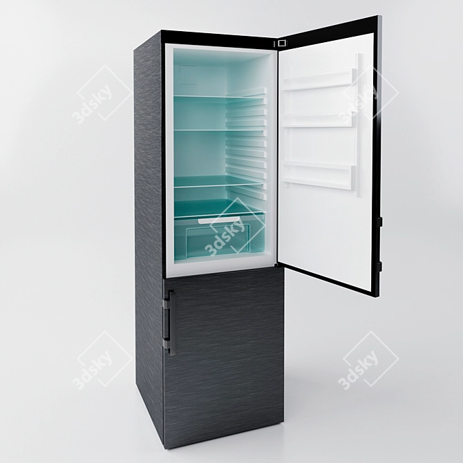 Sophisticated LIEBHERR Fridge 3D model image 1