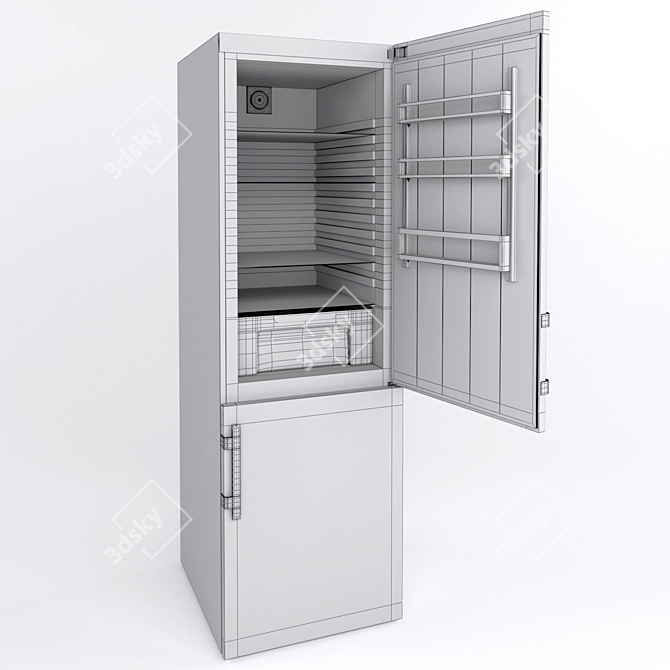Sophisticated LIEBHERR Fridge 3D model image 3