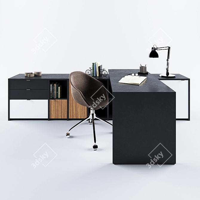 Modern Workspace Copenhagen: Stylish and Functional 3D model image 2