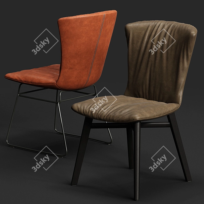  DRAENERT DEXTER Designer Chair 3D model image 1