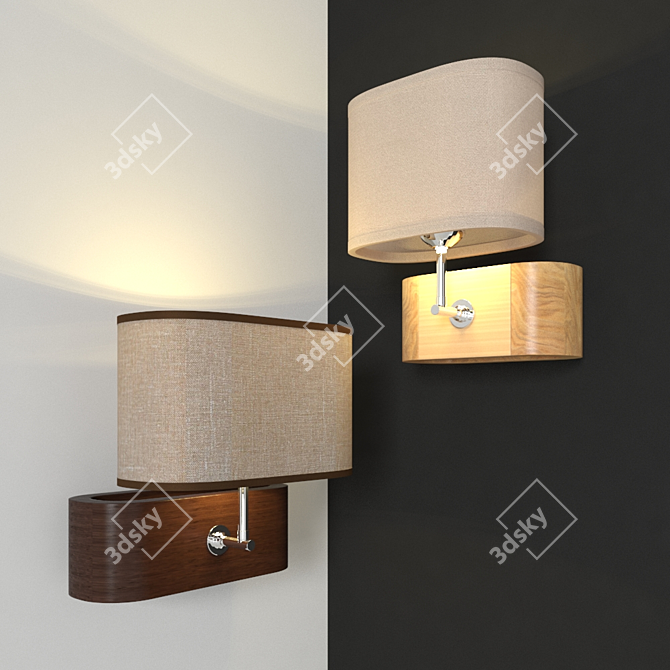 Lussole Nulvi Wall Sconce: Modern Elegance with Articulating Design 3D model image 1
