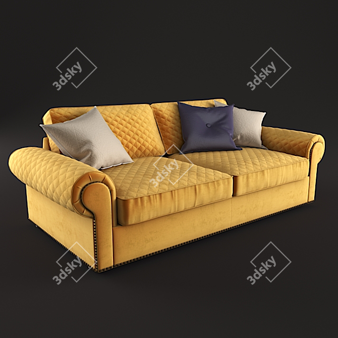 Luxury Christopher Sofa by Roy Bosh 3D model image 2