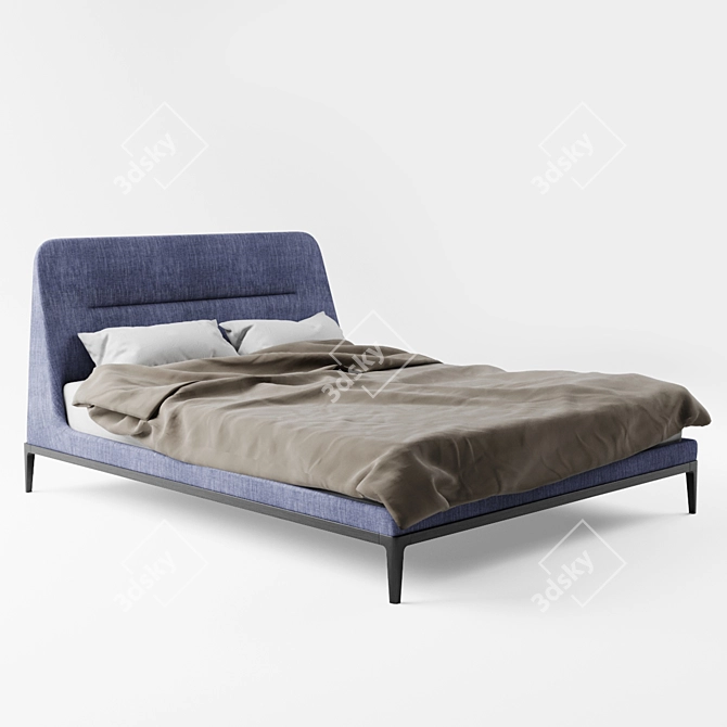 Elegant Victoriano Lema Bed 3D model image 2