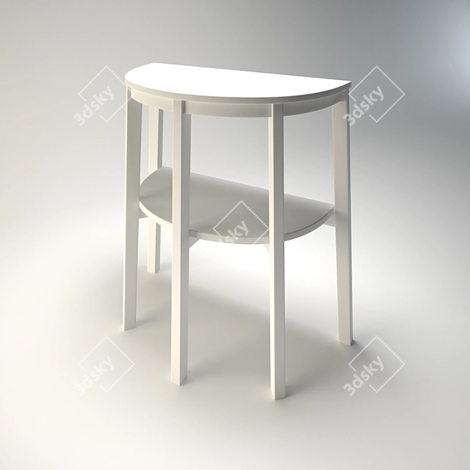 Multi-Functional Console Table 3D model image 2