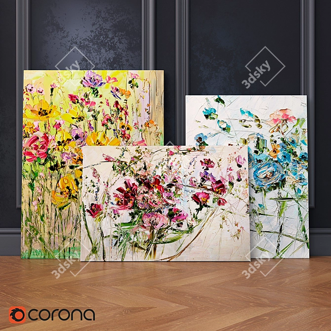 Beautiful Oil Paintings by Marina Matkina 3D model image 1