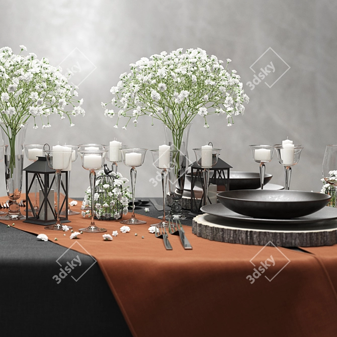 Complete 3D Scene - No Vases 3D model image 2