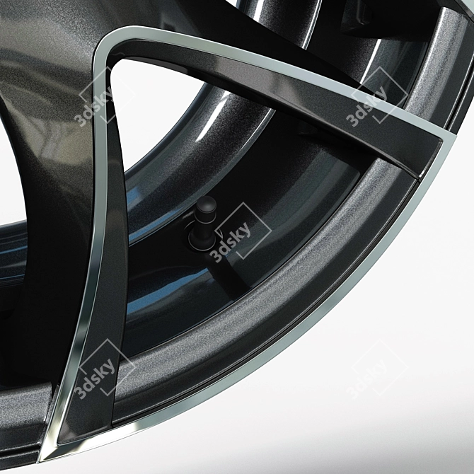 Sleek TSW R16 Car Rim: High-Quality 3D Model 3D model image 3