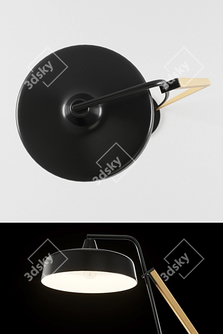 Sleek Spok Floor Lighting 3D model image 2