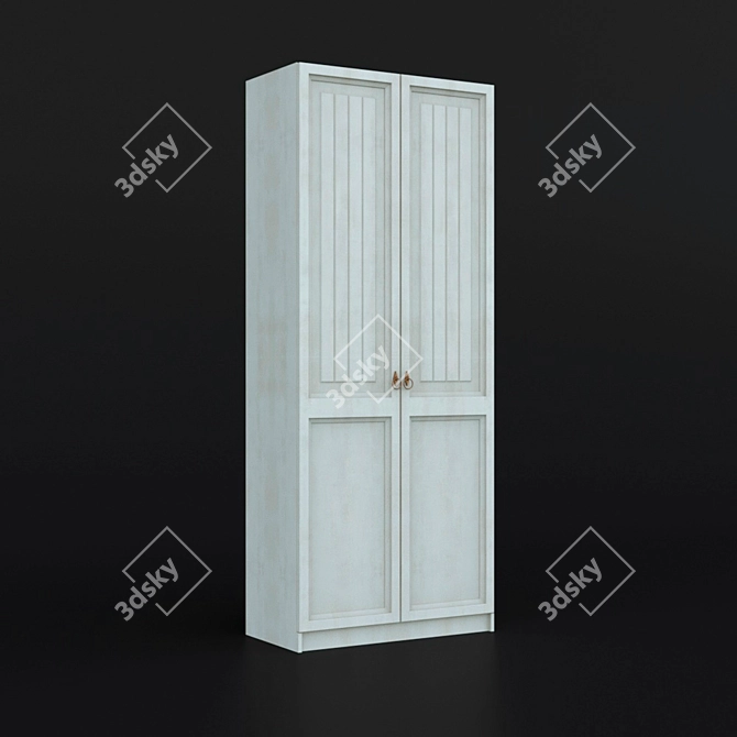 Ameli Cabinet HOFF - Stylish Provence Oak Wardrobe 3D model image 1