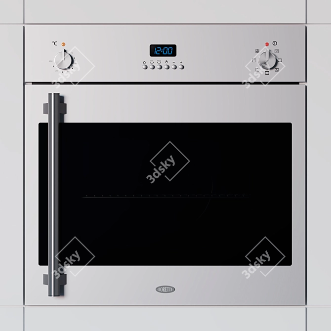 Sleek Boretti Oven BPMD60IX 3D model image 2