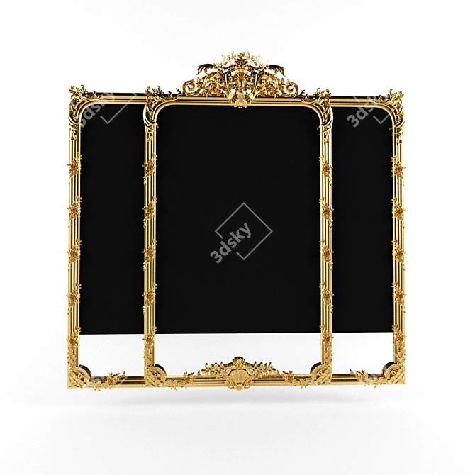 Regal English Georgian Mirror 3D model image 1