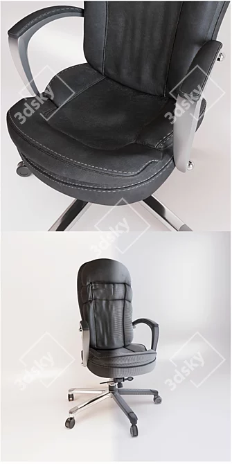 ErgoLux High Back Office Chair 3D model image 2