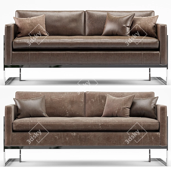 Sleek Grisham Apartment Sofa 3D model image 1
