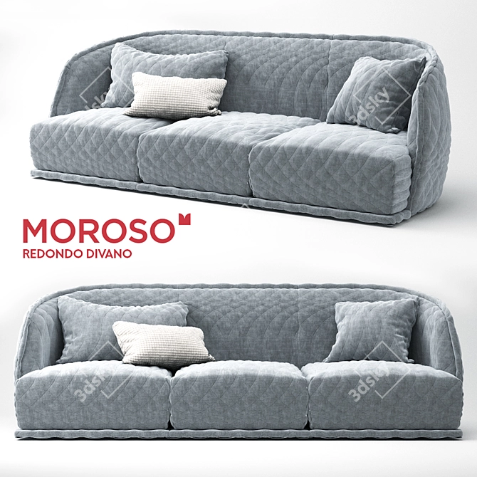 Comfort and Style: Moroso Redondo Sofa 3D model image 1